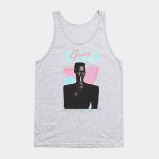 Vintage Faded Style // Grace Jones 80s Aesthetic Style Tank Top